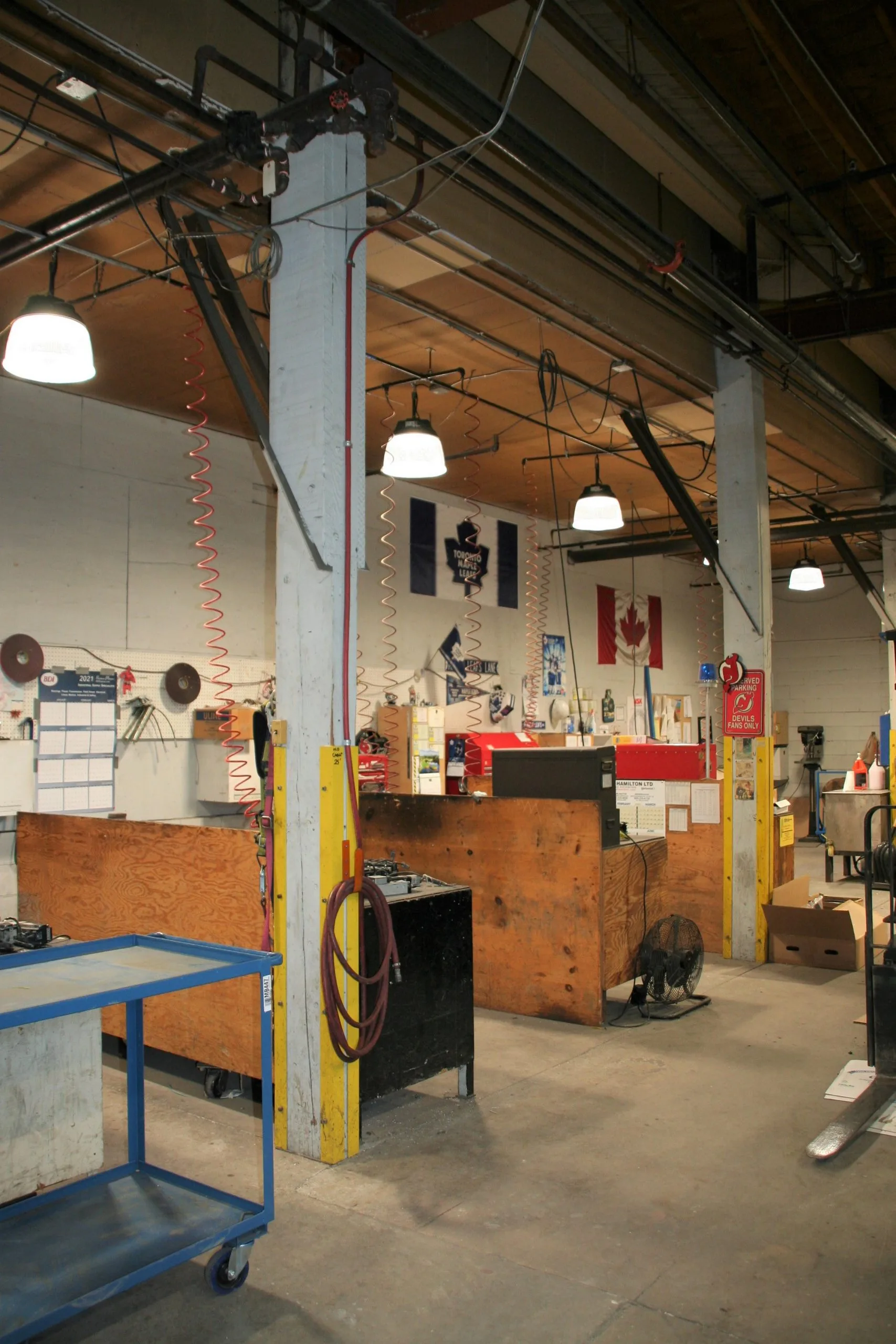 Pollard plant area after LED retrofit