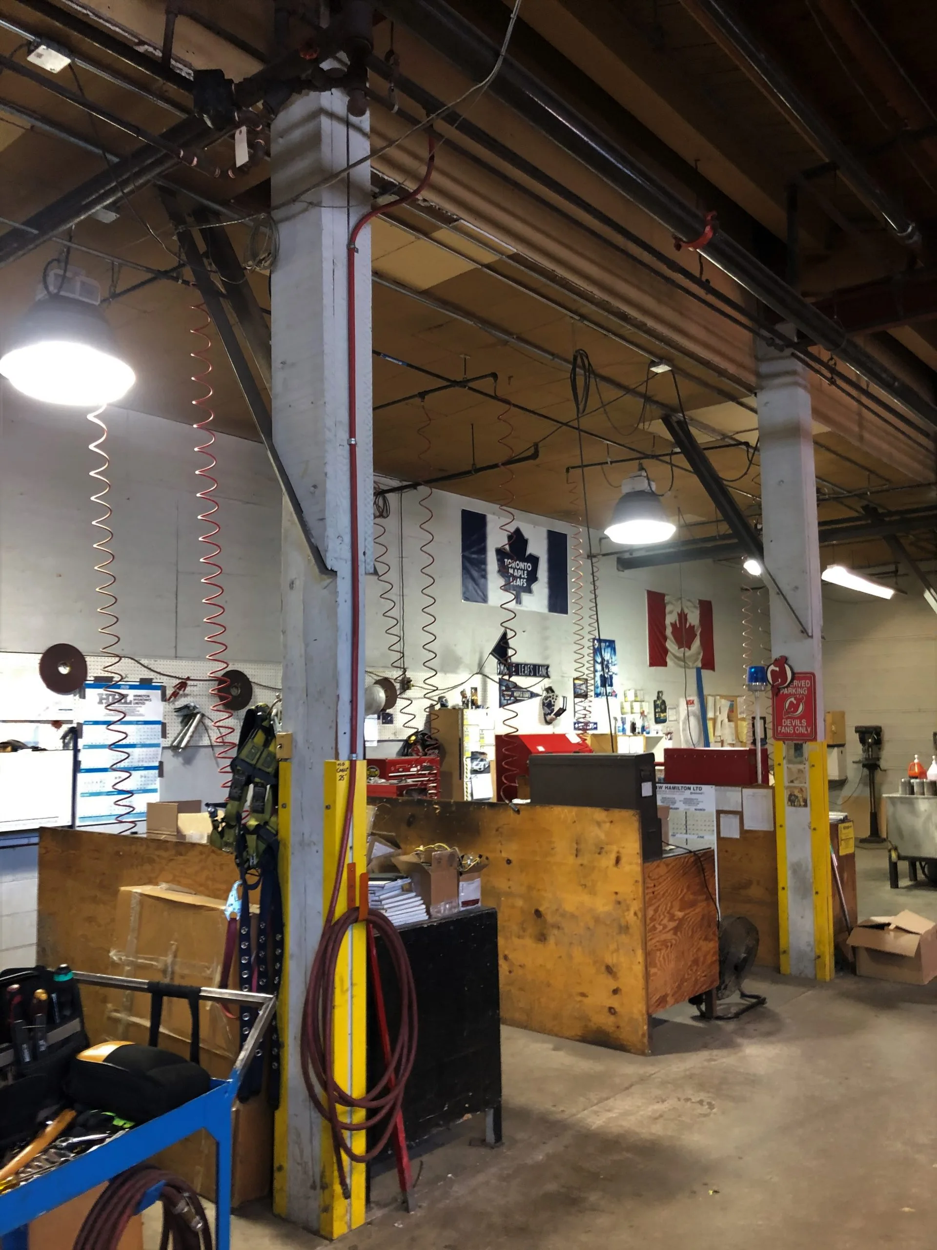 Pollard plant area before LED retrofit